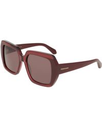 Ferragamo - Sf2081S 654 Sunglasses Acetate Squared Normal - Lyst