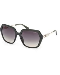 Guess - Gu00267 96P Sunglasses Injected Geometric Normal - Lyst