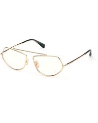 Max Mara - Mm5202-B 032 Optical Frames Metal Round Normal - Lyst