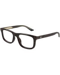 Montblanc - Mb0457O 008 Optical Frames Acetate Transparent Squared - Lyst
