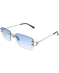 Xlab - Burano Sunglasses Metal Smoke Squared Normal Shaded - Lyst