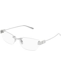 Balenciaga - Bb0490O 001 Optical Frames Metal Transparent Squared - Lyst