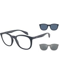 Emporio Armani - Ea4211 50881W Sunglasses Injected Transparent Pantos Normal - Lyst