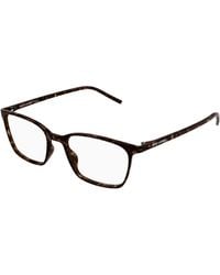 Saint Laurent - Sl 885 002 Optical Frames Bio-Injected Transparent Squared - Lyst
