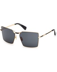 Max Mara - Mm0135 Miller-3 30N Sunglasses Metal Squared Normal - Lyst
