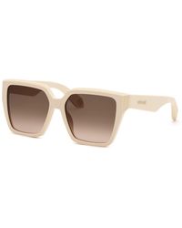 Roberto Cavalli - Src156M 09X7 Sunglasses Acetate Squared Normal Nuanced - Lyst