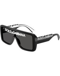 Dolce & Gabbana - Dg6204 L50187 Sunglasses Injected Squared Normal - Lyst