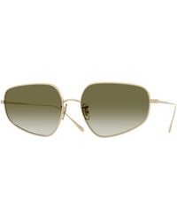 Oliver Peoples - Ov1356S Eylla 50358E Sunglasses Metal Geometric Normal Nuanced - Lyst