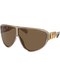 Michael Kors - Mk2194 Empire Shield 393773 Sunglasses Injected Geometric Normal - Lyst