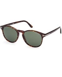 Tom Ford - Ft1097 Lewis 52N Sunglasses Acetate Round Normal - Lyst