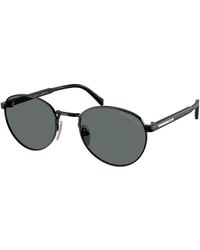 Prada - Pr B51S 1Ab5Z1 Sunglasses Metal Round Polarized - Lyst