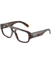 Dolce & Gabbana - Dg3406 502 Optical Frames Acetate Transparent Pilot Normal - Lyst