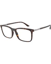 Giorgio Armani - Ar7122 6417 Optical Frames Nylon Transparent Squared Normal - Lyst
