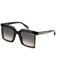Police - Splp45 Nebula 2 700 Sunglasses Acetate Smoke Squared Normal Shaded - Lyst