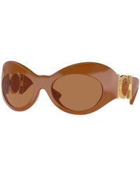 Versace - Ve4462 544773 Sunglasses Plastic Copper Geometric Normal - Lyst