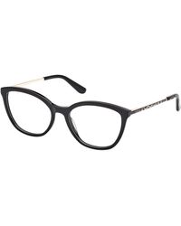 Guess - Gu50171 001 Optical Frames Metal Cat Eye Normal - Lyst