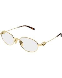 Gucci - Gg2227O 001 Optical Frames Metal Transparent Round - Lyst
