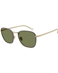 Giorgio Armani - Ar6164J 30022A Sunglasses Steel Squared Normal - Lyst