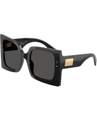 Dolce & Gabbana - Dg4490 501/87 Sunglasses Acetate Squared Normal - Lyst