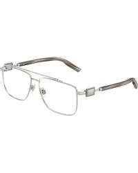 Dolce & Gabbana - Dg1368 05 Optical Frames Metal Transparent Pilot Normal - Lyst