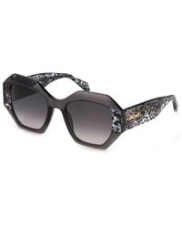 Just Cavalli - Sjc100V 819 Sunglasses Acetate Smoke Geometric Normal Shaded - Lyst