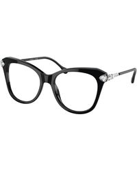 Swarovski - Sk2012 1038 Optical Frames Acetate Transparent Geometric Normal - Lyst