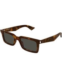 Saint Laurent - Sl 860 002 Sunglasses Acetate Squared - Lyst