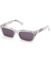 MAX&Co. - Mo0175 20A Sunglasses Acetate Smoke Squared Normal - Lyst