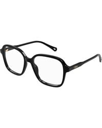Chloé - Ch0313O 001 Optical Frames Acetate Transparent Squared - Lyst
