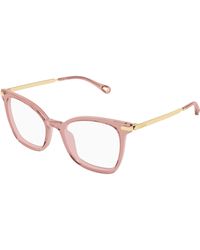 Chloé - Ch0360O 003 Optical Frames Acetate Transparent Squared - Lyst