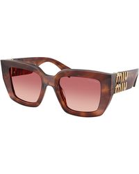 Miu Miu - Mu B05S 26E50U Sunglasses Acetate Squared Normal Shaded - Lyst
