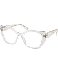 Prada - Pr 18Wv 12R1O1 Optical Frames Acetate Geometric Normal - Lyst