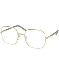 Prada - Pr 56Wv 1Bc1O1 Optical Frames Metal Transparent Squared Normal - Lyst