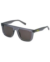 Fila - Sfi896 03Gu Sunglasses Acetate Smoke Geometric Normal - Lyst