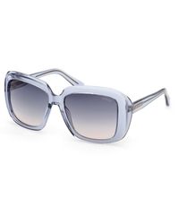 Guess - Gu00288 90W Sunglasses Injected Squared Normal - Lyst