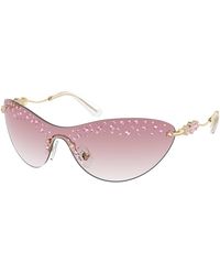 Swarovski - Sk7023 40138D Sunglasses Metal Geometric Normal Shaded - Lyst
