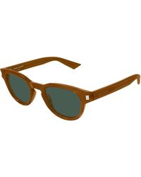 Saint Laurent - Sl 876 005 Sunglasses Acetate Round - Lyst