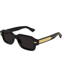 Bottega Veneta - Bv1442S 001 Sunglasses Acetate Squared - Lyst