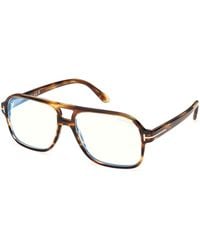 Tom Ford - Ft6058-B 055 Optical Frames Acetate Squared Normal - Lyst