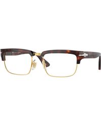 Persol - Po3354V 24 Optical Frames Acetate Transparent Squared Normal - Lyst