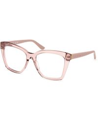 Guess - Gu50173 057 Optical Frames Acetate Geometric Normal - Lyst