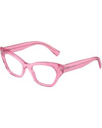 Dolce & Gabbana - Dg3385 3148 Optical Frames Acetate Transparent Cat Eye Normal - Lyst