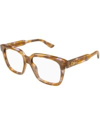 Chloé - Ch0340O 010 Optical Frames Acetate Transparent Geometric - Lyst