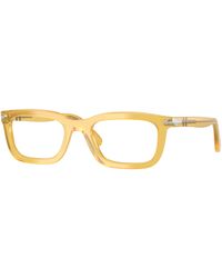 Persol - Po3397V 204 Optical Frames Acetate Transparent Squared Normal - Lyst