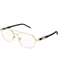 Gucci - Gg1800O 003 Optical Frames Metal Transparent Squared - Lyst