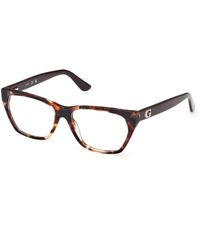 Guess - Gu50234 052 Optical Frames Acetate Geometric Normal - Lyst