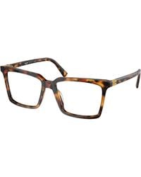 Miu Miu - Mu 08Xv 19P1O1 Optical Frames Acetate Transparent Squared Normal - Lyst