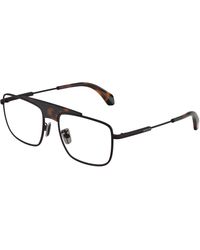 Moncler - Me1011 1001 Optical Frames Metal Transparent Squared Normal - Lyst