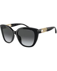 Emporio Armani - Ea4214U 50178G Sunglasses Acetate Butterfly Polarized Shaded - Lyst