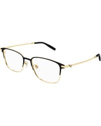 Montblanc - Mb0314Oa 002 Optical Frames Titanium Transparent Squared - Lyst